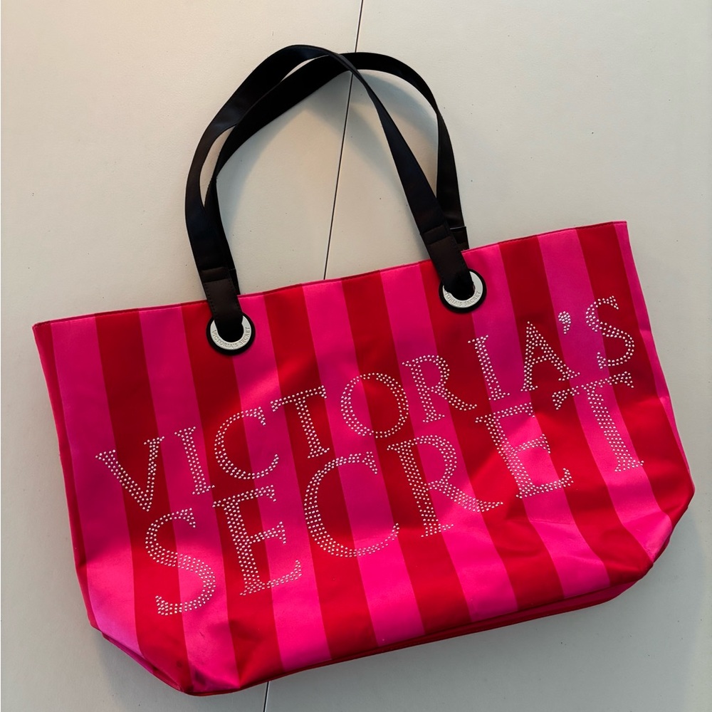 Victorias Secret | traditional VS glam rhinestone tote bag